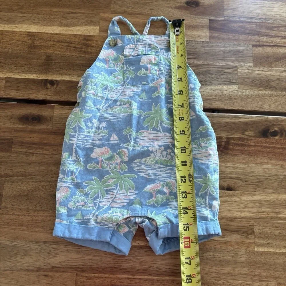 JANIE & JACK Tropical Print Shortall Baby Size 12-18‎ Month Resort Beach Island